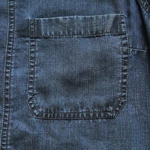 Soft Surroundings Blue Tunic Georgica Round Hem top XS - Picture 3 of 7